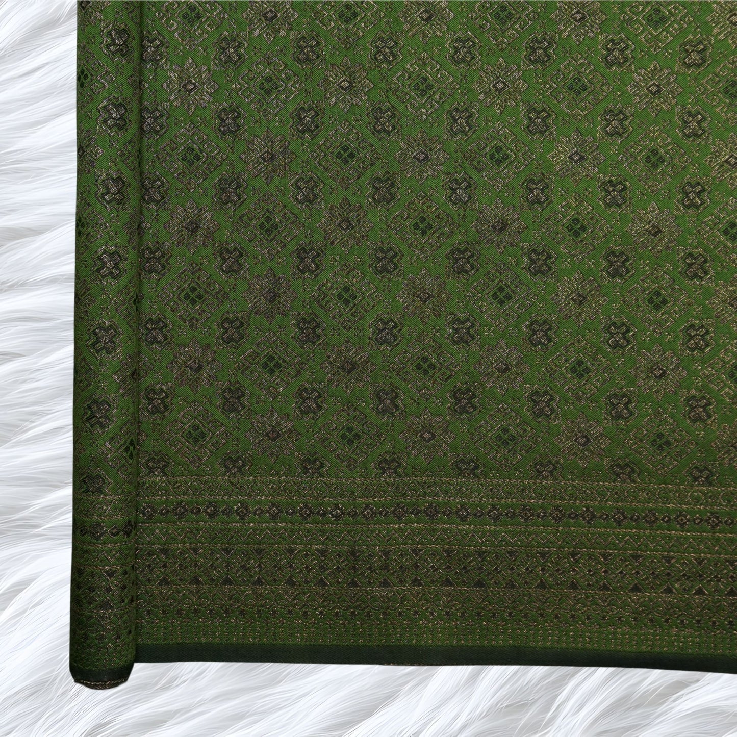 KAMDAR Songket Metallic Bidang 44" Open Meter (Kain Ela) - Ironless & Tak Jarang