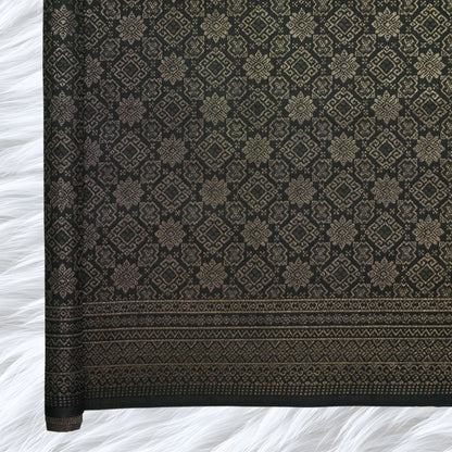 KAMDAR Songket Metallic Bidang 44" Open Meter (Kain Ela) - Ironless & Tak Jarang
