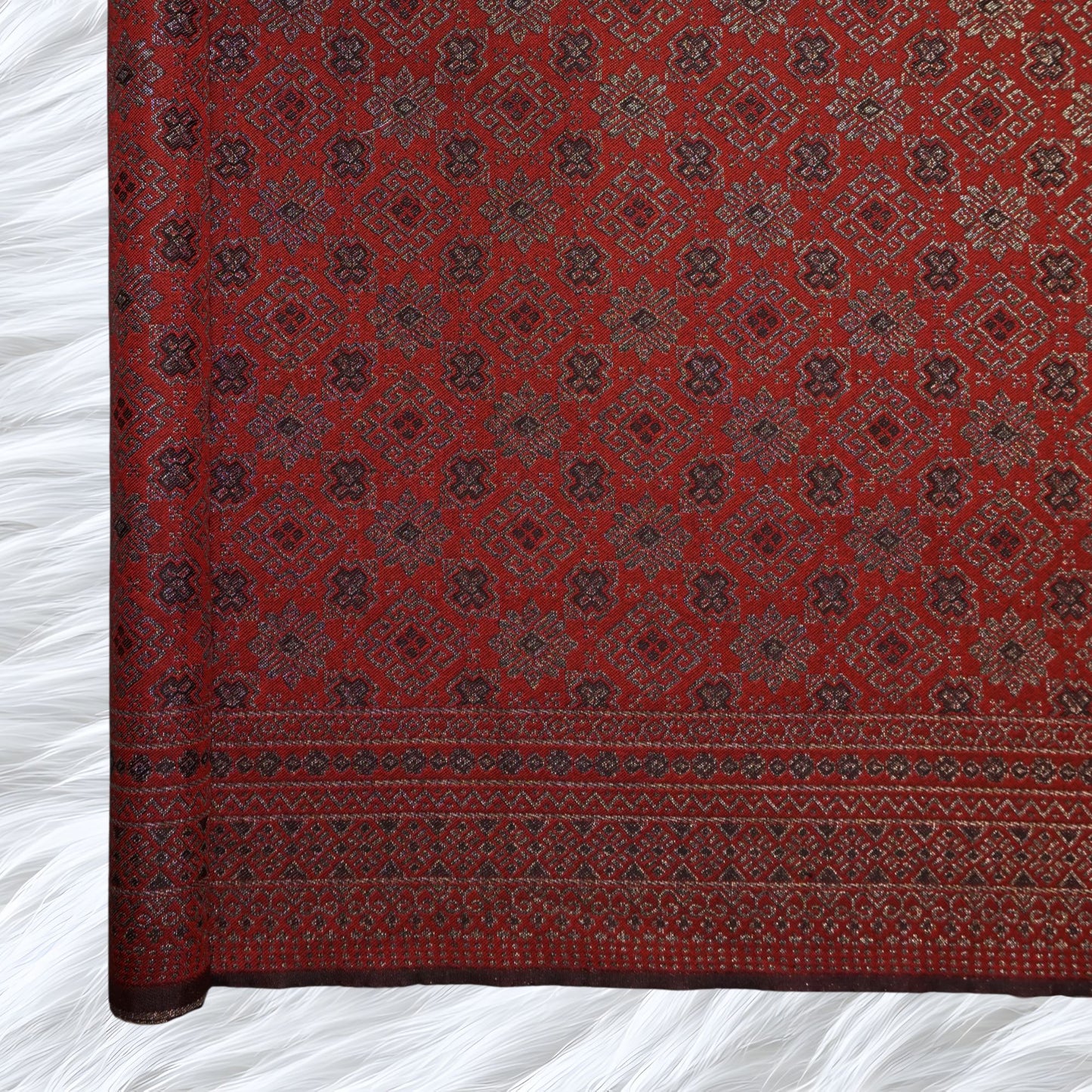KAMDAR Songket Metallic Bidang 44" Open Meter (Kain Ela) - Ironless & Tak Jarang