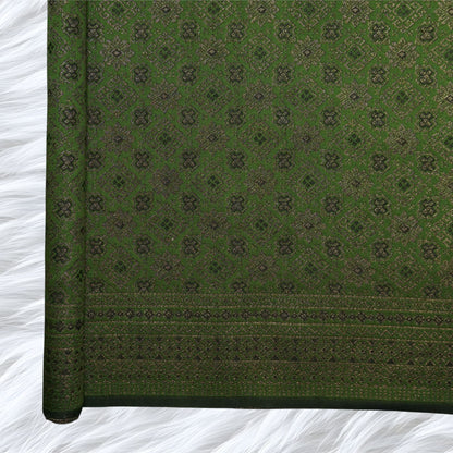 KAMDAR Songket Metallic Bidang 44" Open Meter (Kain Ela) - Ironless & Tak Jarang