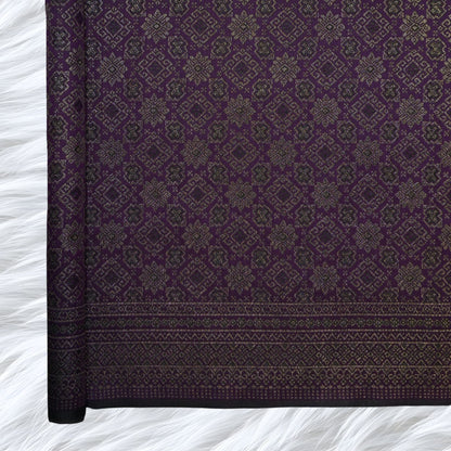 KAMDAR Songket Metallic Bidang 44" Open Meter (Kain Ela) - Ironless & Tak Jarang