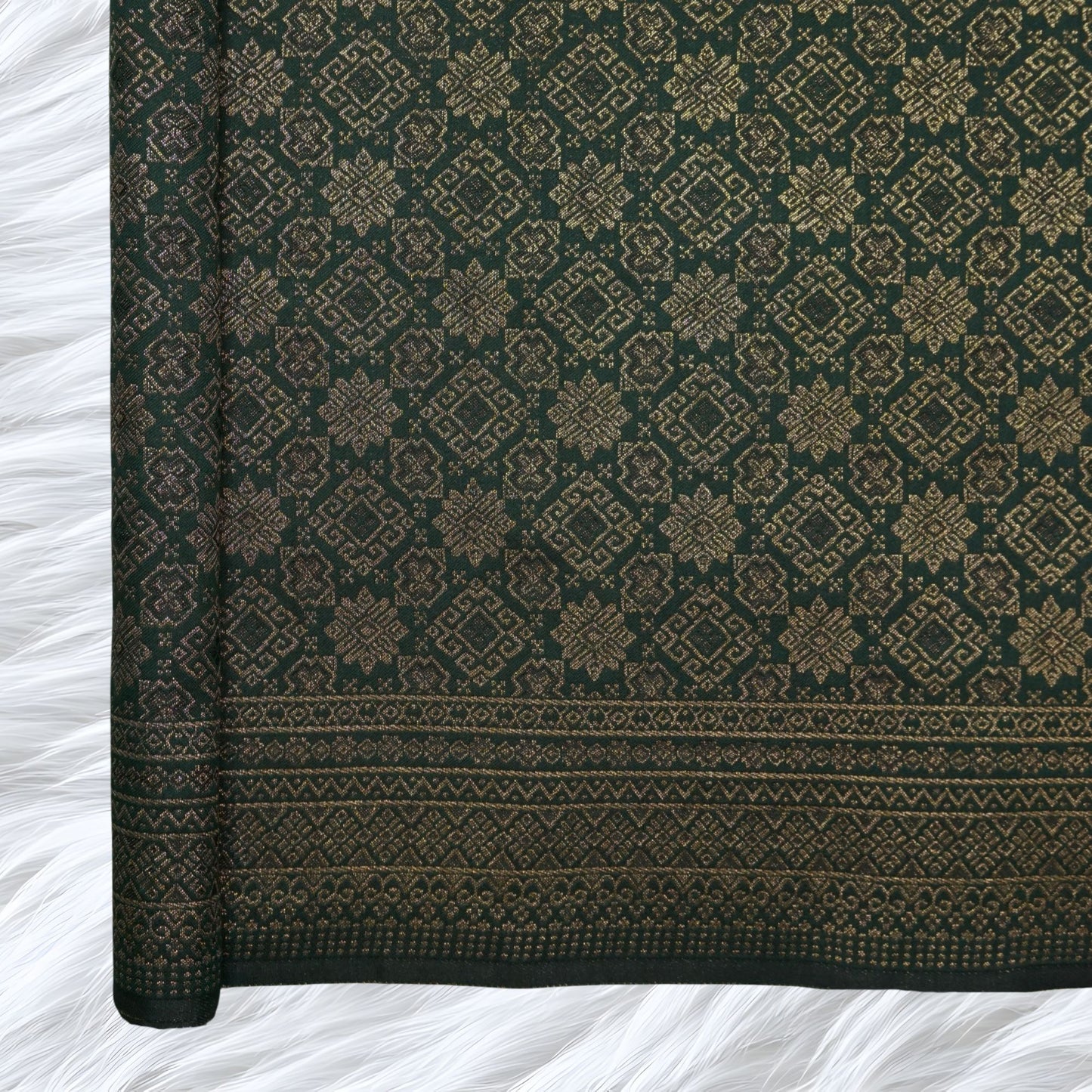 KAMDAR Songket Metallic Bidang 44" Open Meter (Kain Ela) - Ironless & Tak Jarang
