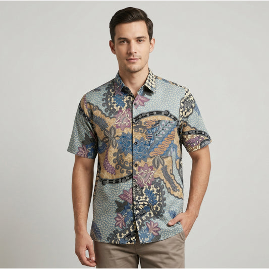 KAMDAR Batik Seraya Reg Fit Cotton Batik