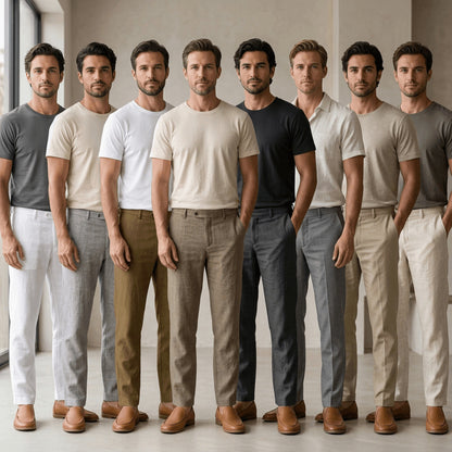 KAMDAR UrbanComfort Men Linen Pants