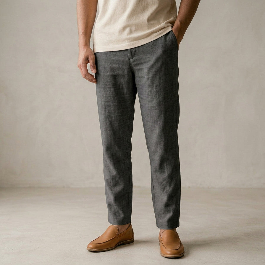 KAMDAR UrbanComfort Men Linen Pants