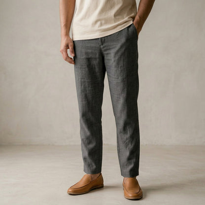 KAMDAR UrbanComfort Men Linen Pants