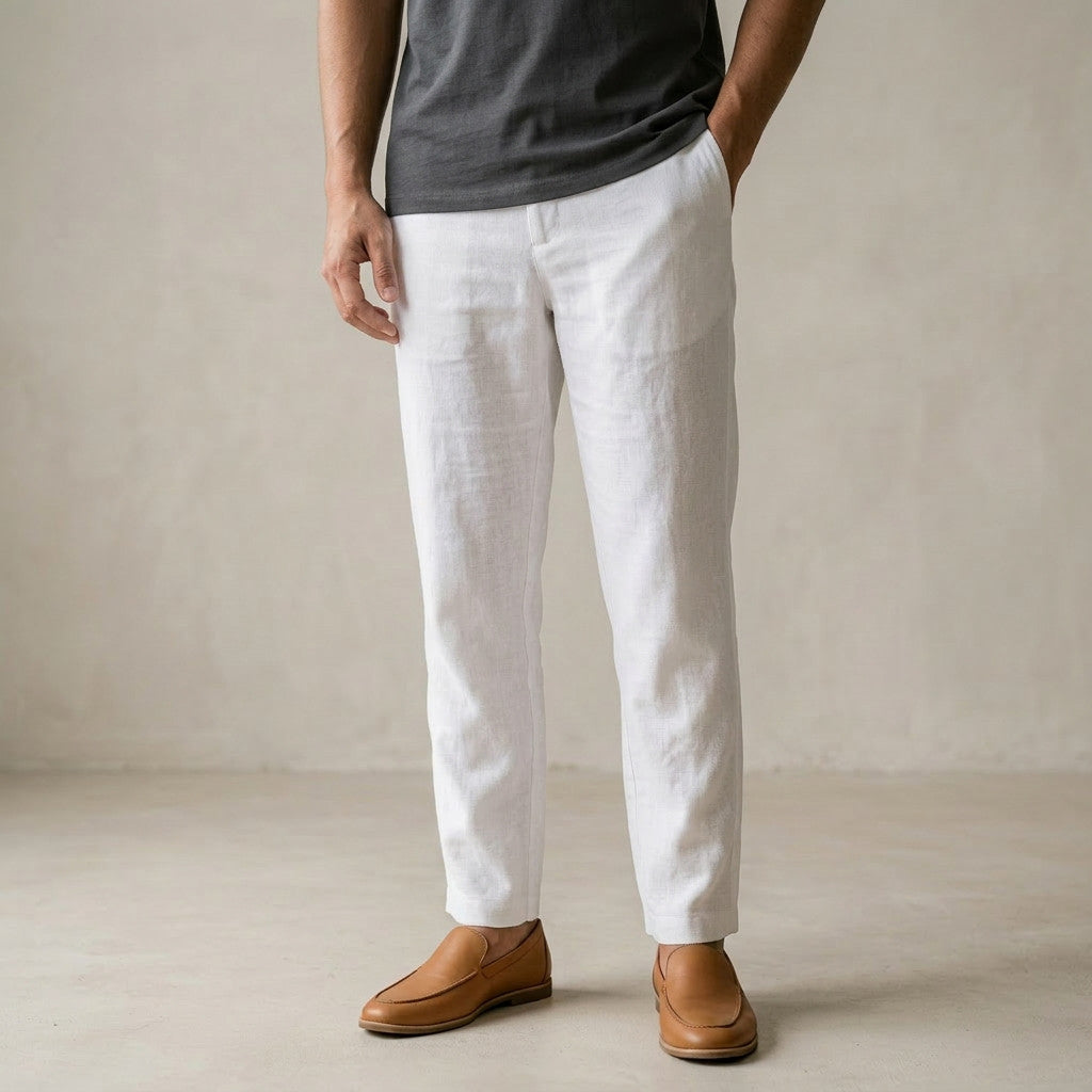 KAMDAR UrbanComfort Men Linen Pants