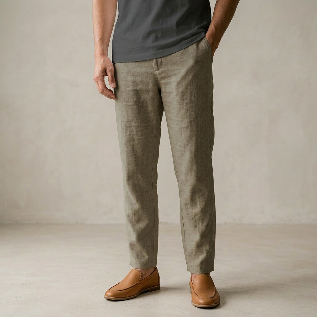 KAMDAR UrbanComfort Men Linen Pants