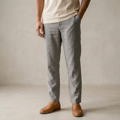 KAMDAR UrbanComfort Men Linen Pants