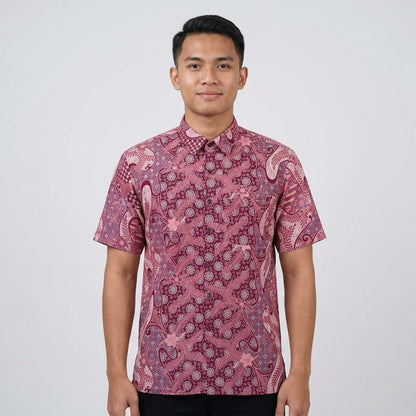 KAMDAR Batik Wijaya Reg Fit Cotton Batik Kemeja