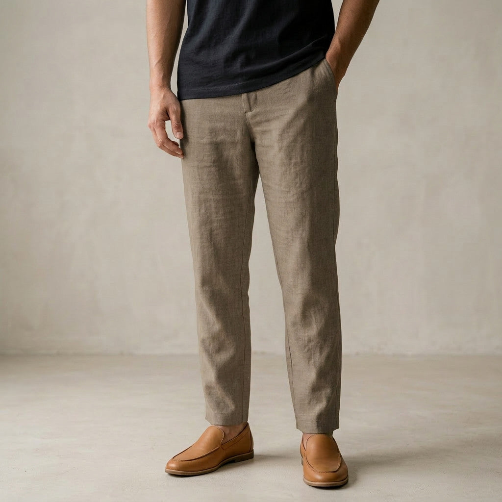 KAMDAR UrbanComfort Men Linen Pants