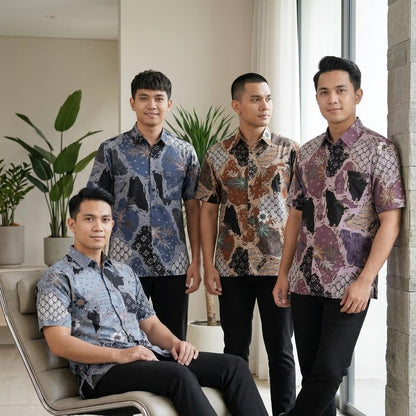 KAMDAR Batik Wira Reg Fit Cotton Batik Kemeja