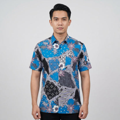 KAMDAR Batik Wira Reg Fit Cotton Batik Kemeja