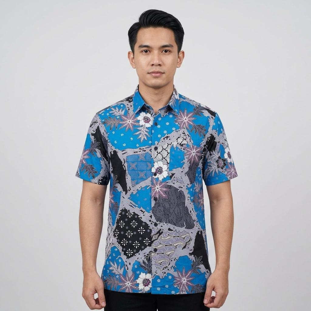 KAMDAR Batik Wira Reg Fit Cotton Batik Kemeja