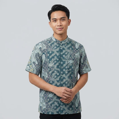 KAMDAR Batik Wijaya Reg Fit Cotton Batik Kemeja