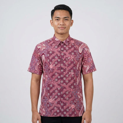 KAMDAR Batik Wijaya Reg Fit Cotton Batik Kemeja