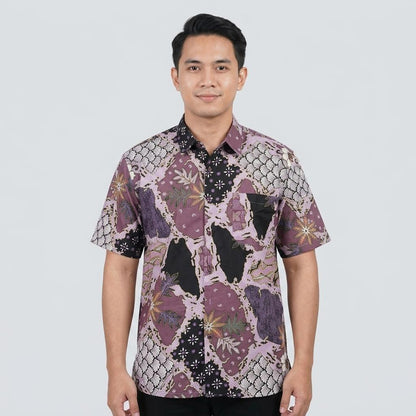 KAMDAR Batik Wira Reg Fit Cotton Batik Kemeja