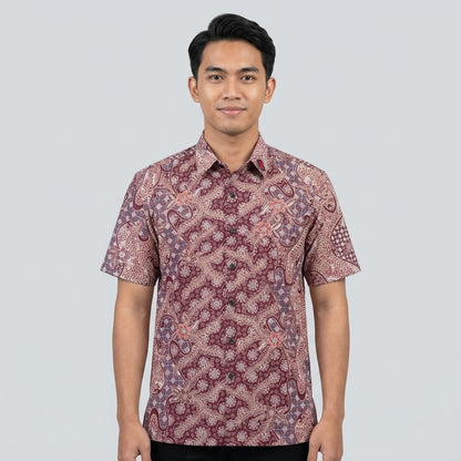 KAMDAR Batik Wijaya Reg Fit Cotton Batik Kemeja