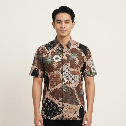 KAMDAR Batik Wira Reg Fit Cotton Batik Kemeja