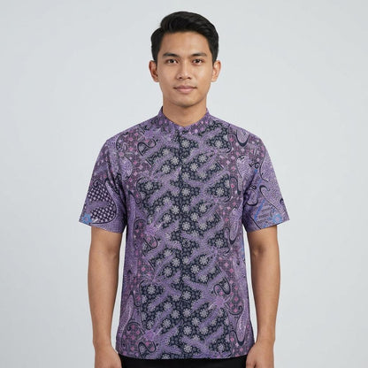 KAMDAR Batik Wijaya Reg Fit Cotton Batik Kemeja