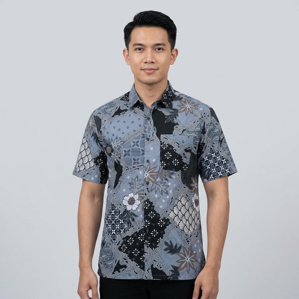 KAMDAR Batik Wira Reg Fit Cotton Batik Kemeja