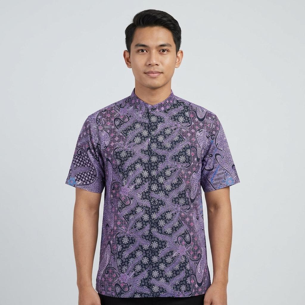 KAMDAR Batik Wijaya Reg Fit Cotton Batik Kemeja