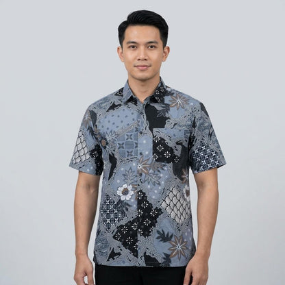 KAMDAR Batik Wira Reg Fit Cotton Batik Kemeja