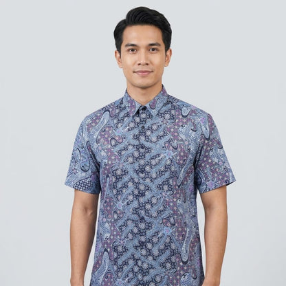 KAMDAR Batik Wijaya Reg Fit Cotton Batik Kemeja
