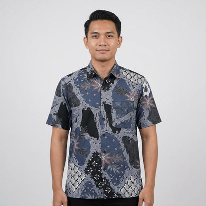 KAMDAR Batik Wira Reg Fit Cotton Batik Kemeja
