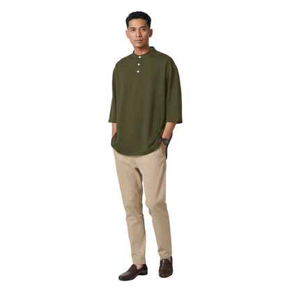 KAMDAR Kurta Mandarin Collar 3/4 Sleeve