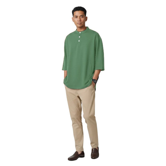 KAMDAR Kurta Mandarin Collar 3/4 Sleeve