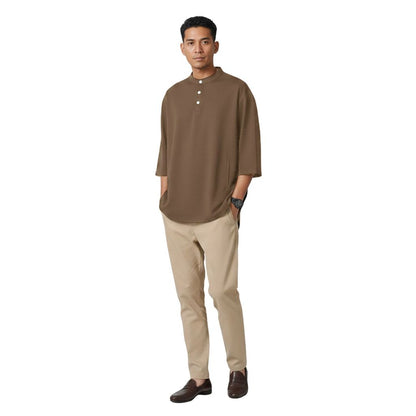 KAMDAR Kurta Mandarin Collar 3/4 Sleeve