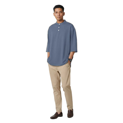 KAMDAR Kurta Mandarin Collar 3/4 Sleeve