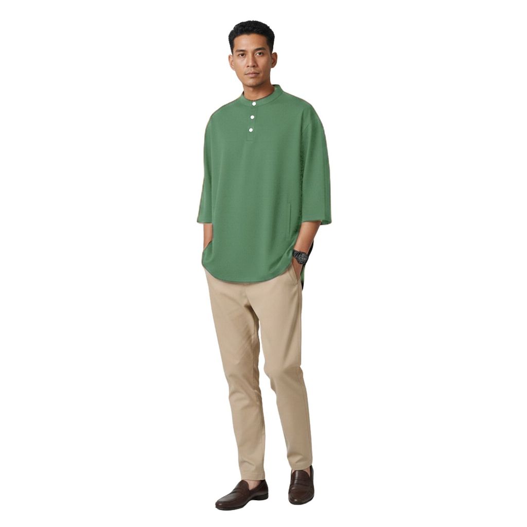 KAMDAR Kurta Mandarin Collar 3/4 Sleeve