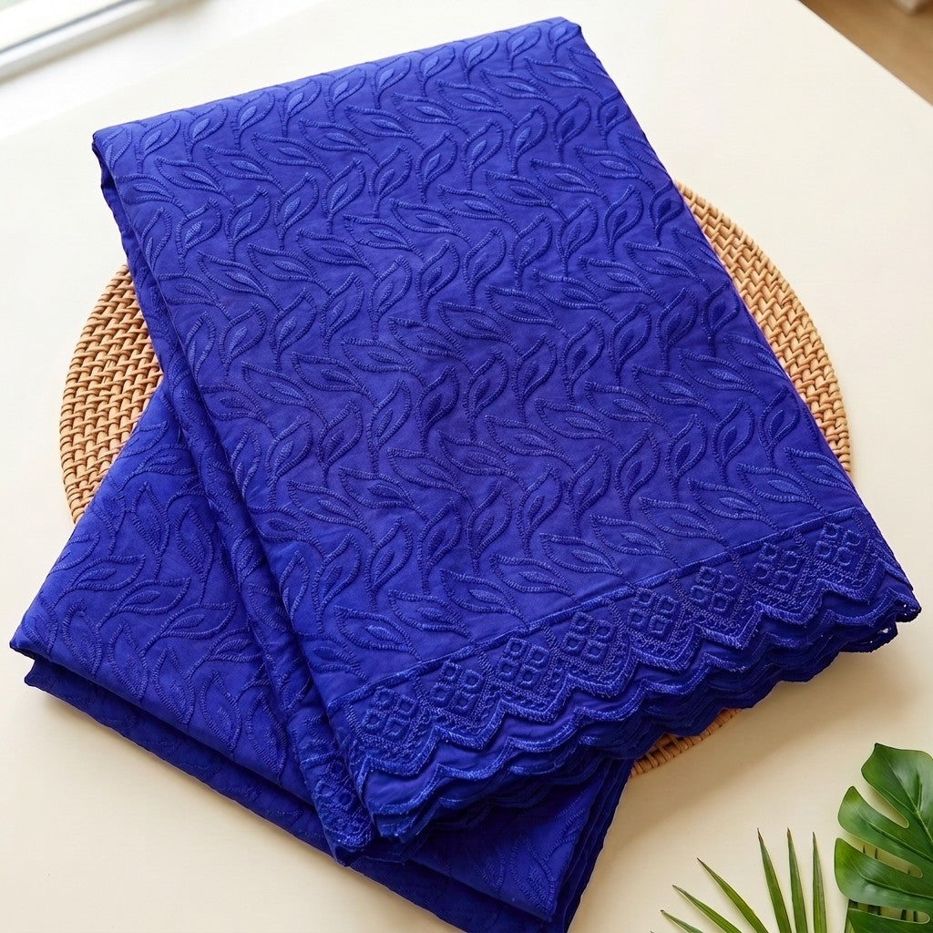KAMDAR - Seri Seroja Cotton Satin Embroidery 80s 44" (2m 4m)