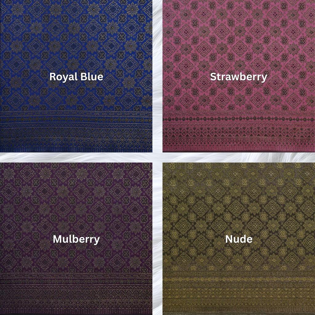 KAMDAR Srikandi Nuraya Metallic Songket | Kain Songket Berkilat Ironless Tak Jarang | Bidang 44