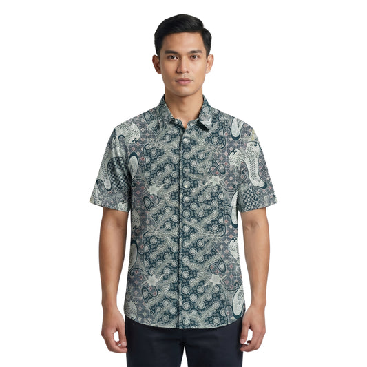 KAMDAR Batik Wijaya Comfort Fit Cotton Batik Kemeja