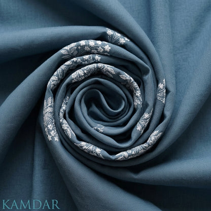 KAMDAR Senandung Kasih Cotton Embroidery Fabric | Premium Cambric 60S Kain Pasang 2M / 4M | Baju Kurung | Kebaya