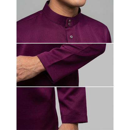 KAMDAR Tema Hitam & Putih Elmeno Baju Melayu Cekak Musang