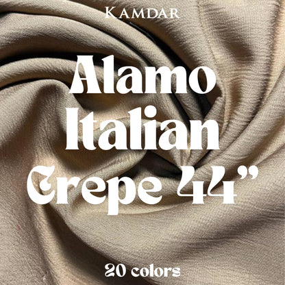 Alamo Italian Crepe Lining Fabric – 44" Wide, Per Metre
