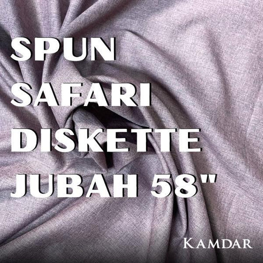 Spun Safari Diskette Kain Jubah – Bidang 58", Per Meter