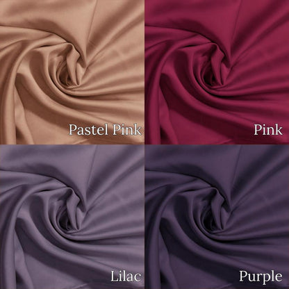 KAMDAR Open Meter Verona Valentinio Italian Plain Satin Bidang 44"