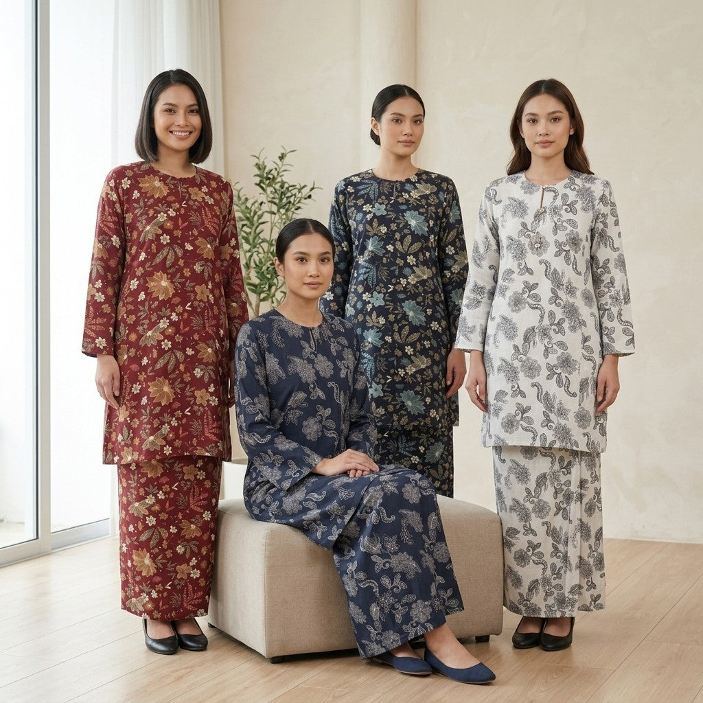 KAMDAR Melati Baju Kurung Pesak | Kurung Moden Selesa Mesra Wuduk | Raya & Kenduri | S-3XL