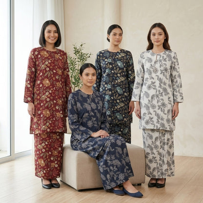 KAMDAR Melati Baju Kurung Pesak | Kurung Moden Selesa Mesra Wuduk | Raya & Kenduri | S-3XL