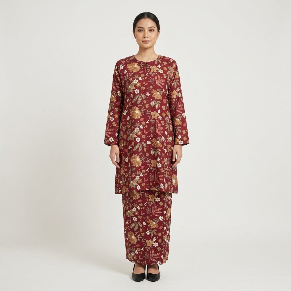 KAMDAR Melati Baju Kurung Pesak | Kurung Moden Selesa Mesra Wuduk | Raya & Kenduri | S-3XL
