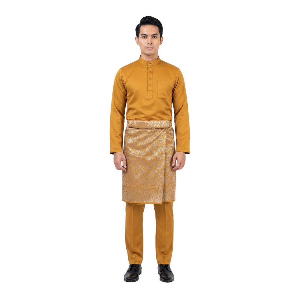 KAMDAR Bintang Raya Sampin Instant Lelaki – Easy Wear 3 Saat | 100% Tenun | Sampin Raya Corak Tradisional