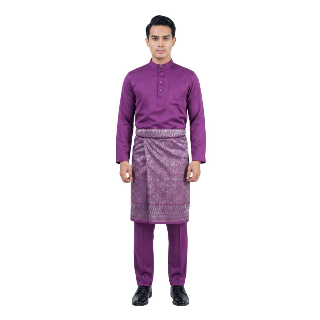 KAMDAR Bintang Raya Sampin Instant Lelaki – Easy Wear 3 Saat | 100% Tenun | Sampin Raya Corak Tradisional