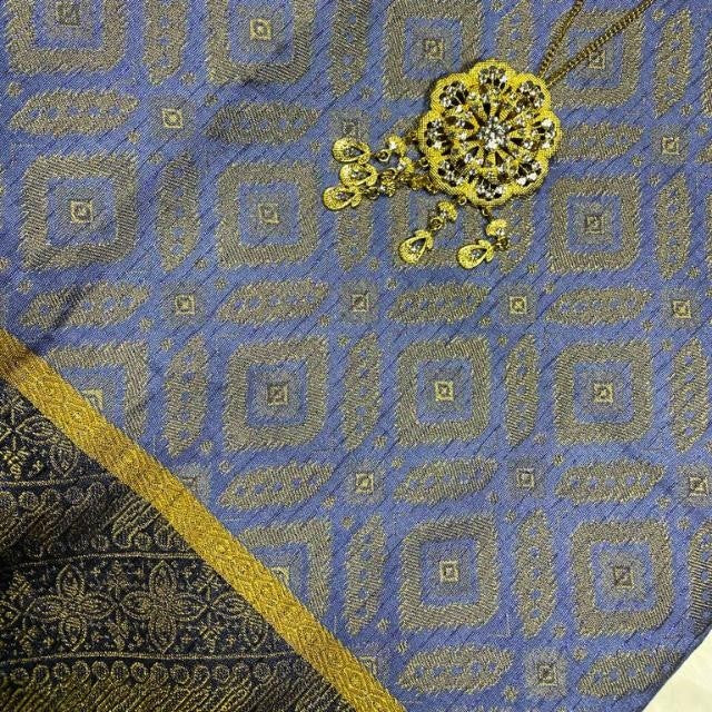 KAMDAR Open Meter Kain Songket Metallic Dayang Sari Bidang 44"