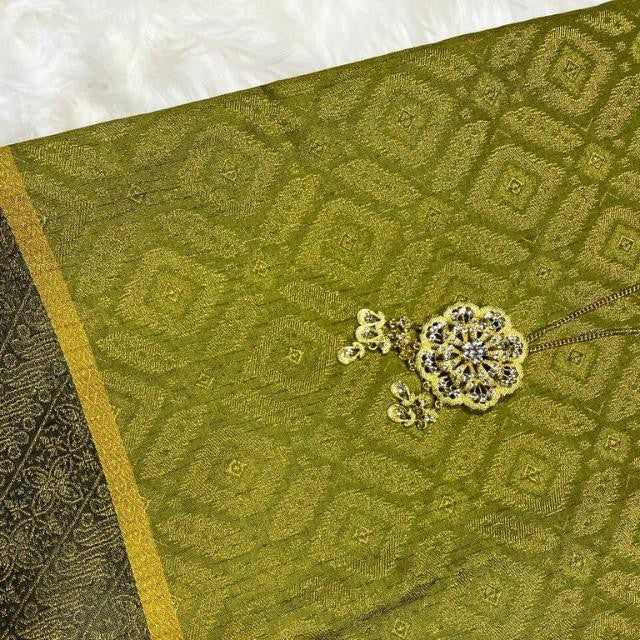 KAMDAR Open Meter Kain Songket Metallic Dayang Sari Bidang 44"