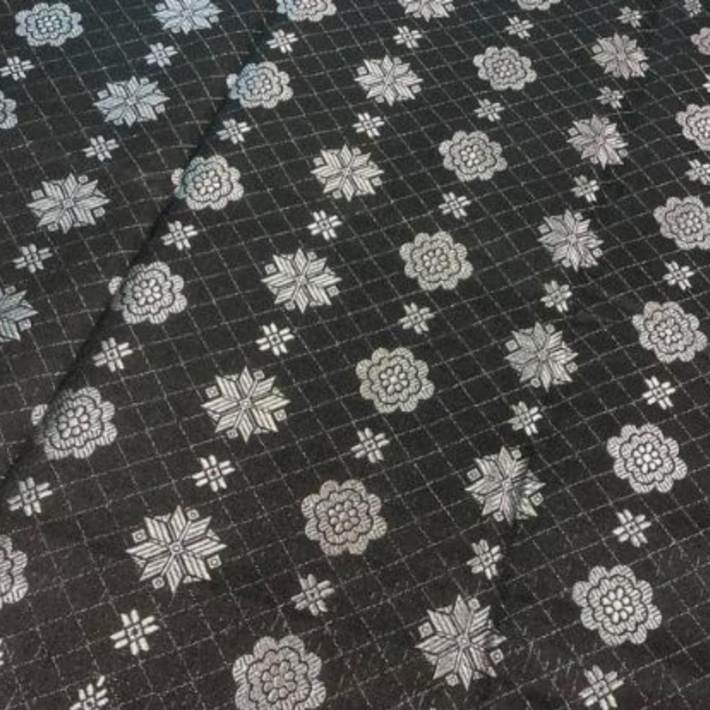 KAMDAR Songket Metallic Bunga Tabur Bidang 44" Open Meter (Kain Ela) - Ironless & Tak Jarang